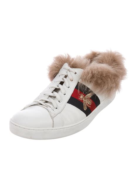 gucci ace sneakers discount|Gucci ace sneakers with fur.